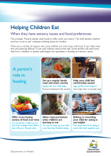 Thumbnail image of the helping children eat fact sheet