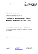 Thumbnail image of RPA0403 Standard for Compliance Sealed Radiation Source Mobile Soil Density and Moisture Gauge form