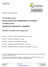 Thumbnail image of the RPA0004 Application for Amendment Addition